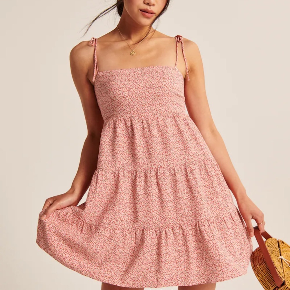 Abercrombie & Fitch Floral Tie Strap Sundress.